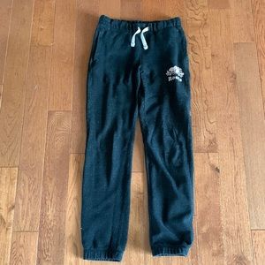 Kids black and pink roots sweat pants